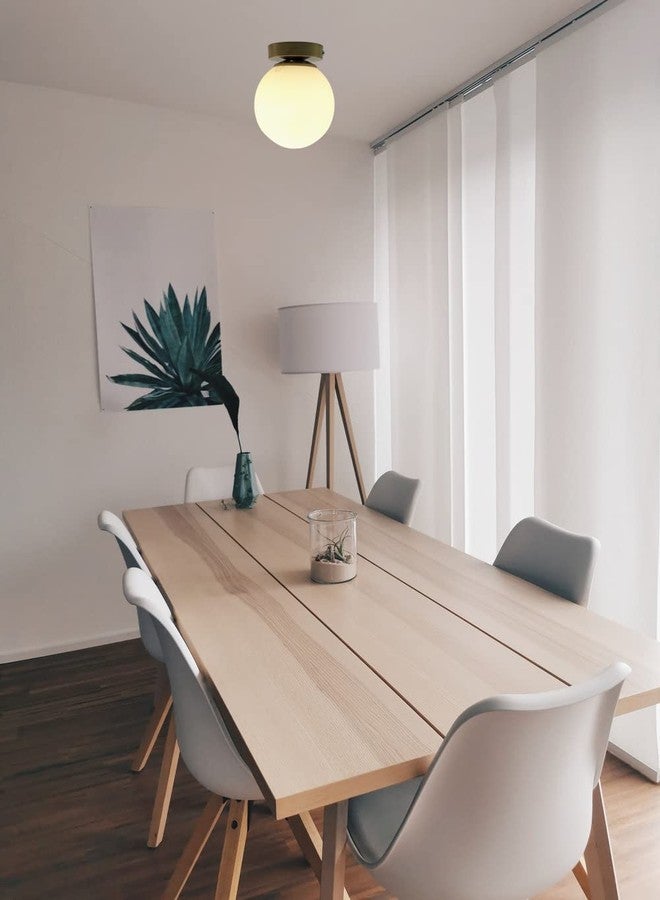 SINOMAN مصباح سقف معدني من سينومان لغرفة المعيشة/غرفة النوم/المتحف/المطبخ/المطعم/الحانات/المعابد/ديكور المنزل (أبيض داكن، بدون لمبة) - Image 5